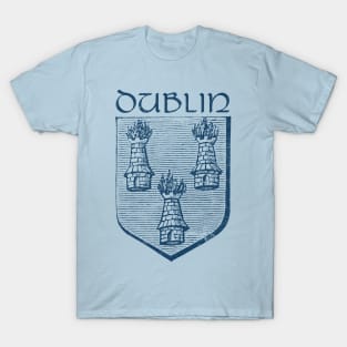 Dublin - Vintage Look Crest Design T-Shirt